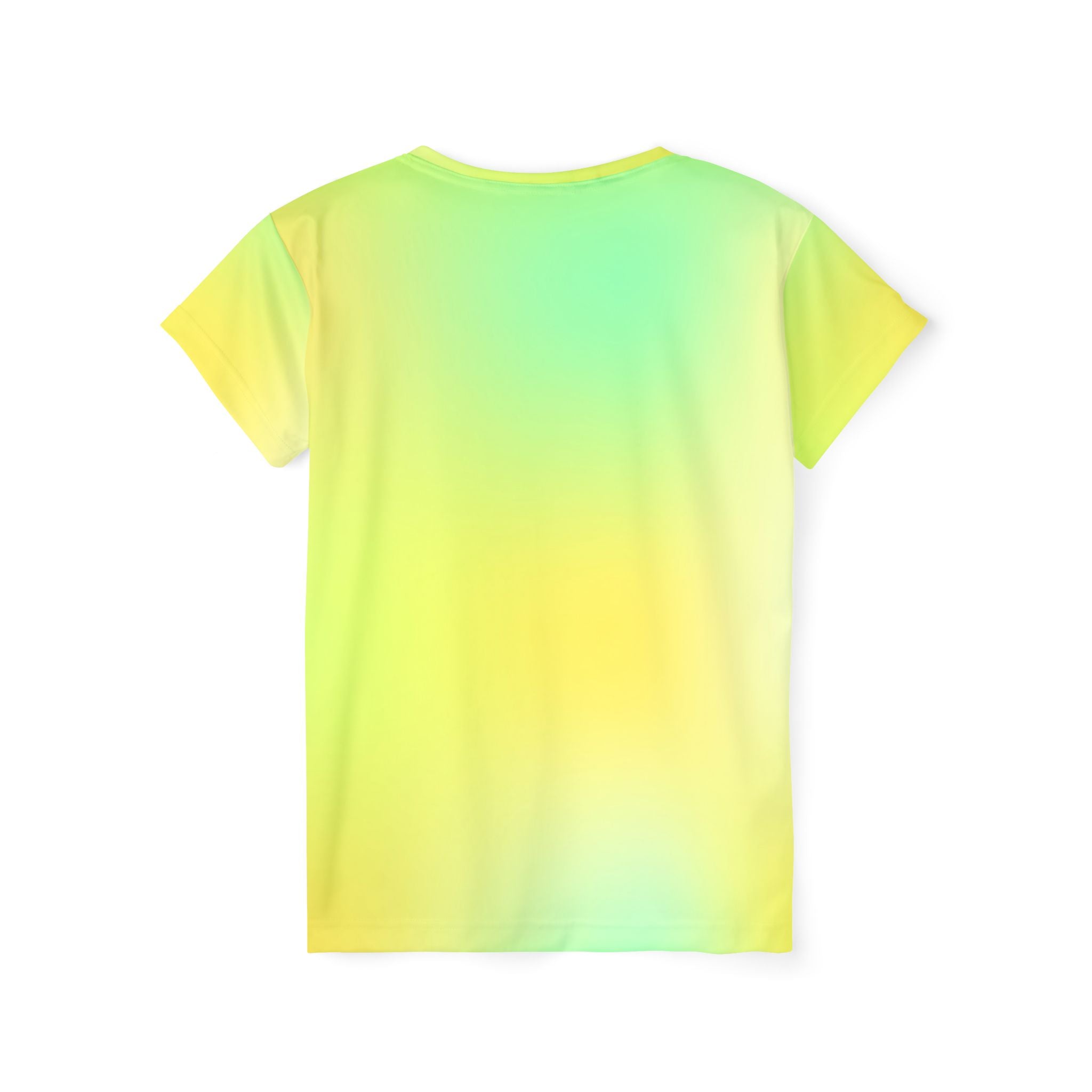 Women's Gradient Sports Jersey — Neon Yellow Green Athletic Tee