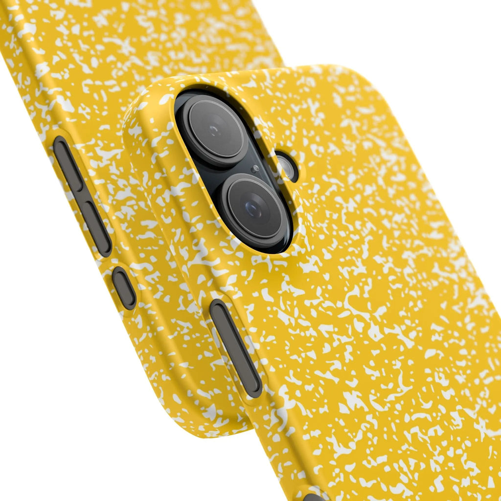 Like&Share Vibrant Yellow Snap Case - Fun & Stylish Phone Protection Printify