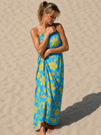 Tropical Yellow Floral Towel