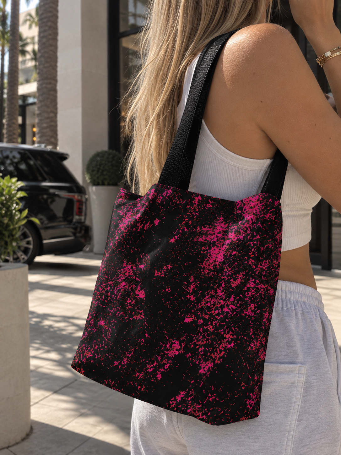 Neon Shadow Tote Bag
