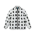 Like&Share Stylish Women's Puffer Jacket with Fun Bear Print Printify