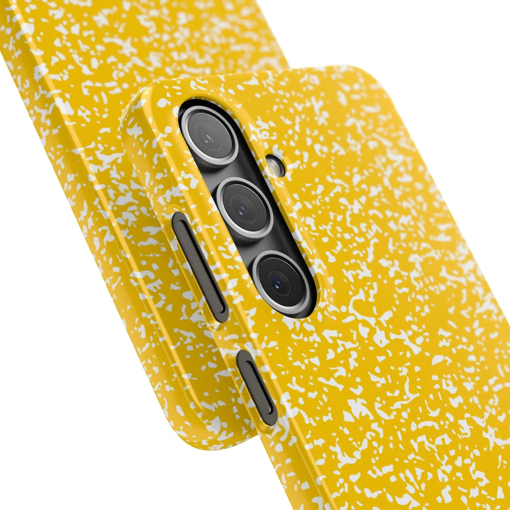 Like&Share Vibrant Yellow Snap Case - Fun & Stylish Phone Protection Printify
