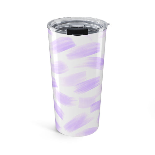20oz Lavender Brushstroke Tumbler — Insulated Travel Cup