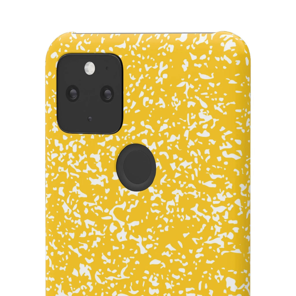 Like&Share Vibrant Yellow Snap Case - Fun & Stylish Phone Protection Printify