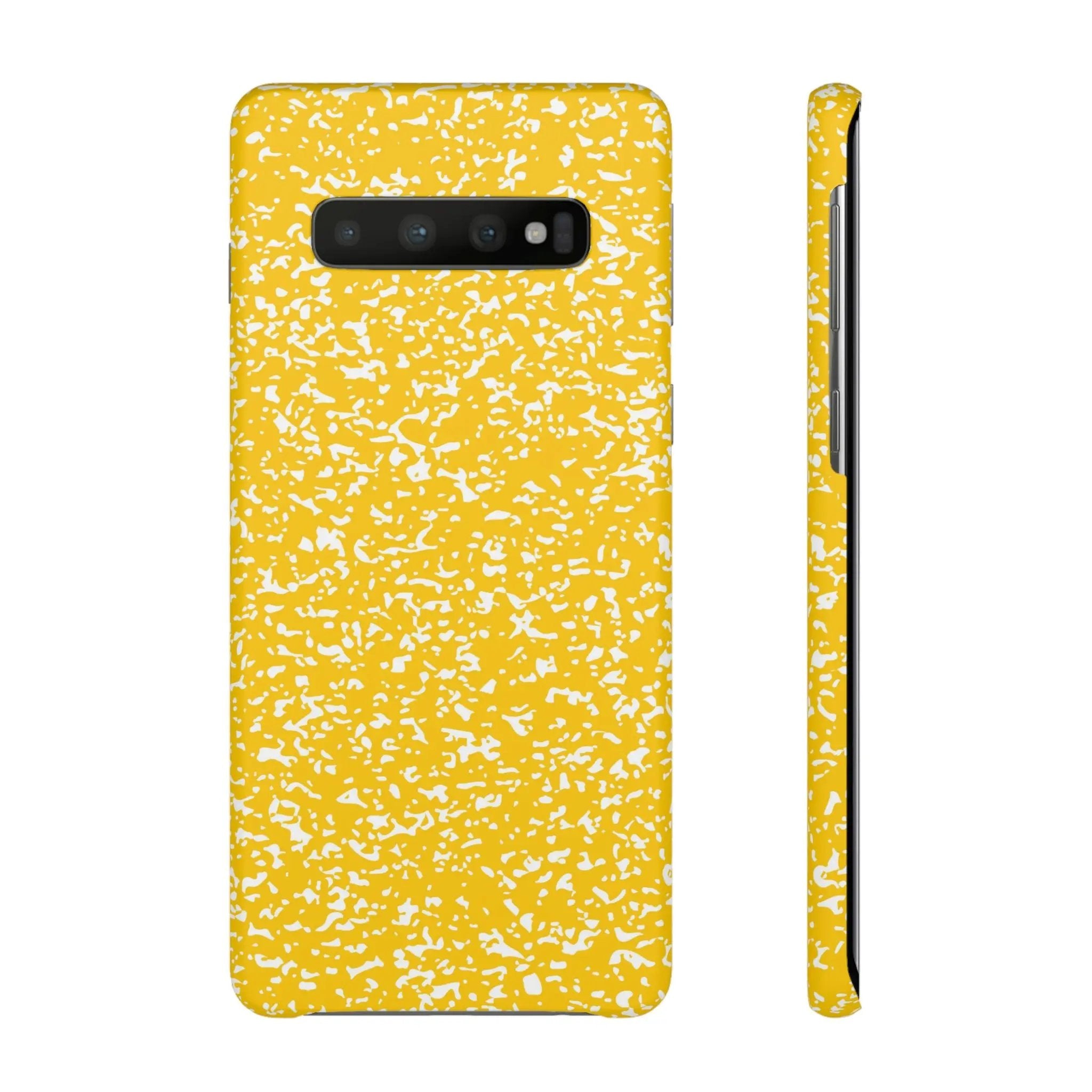 Like&Share Vibrant Yellow Snap Case - Fun & Stylish Phone Protection Printify