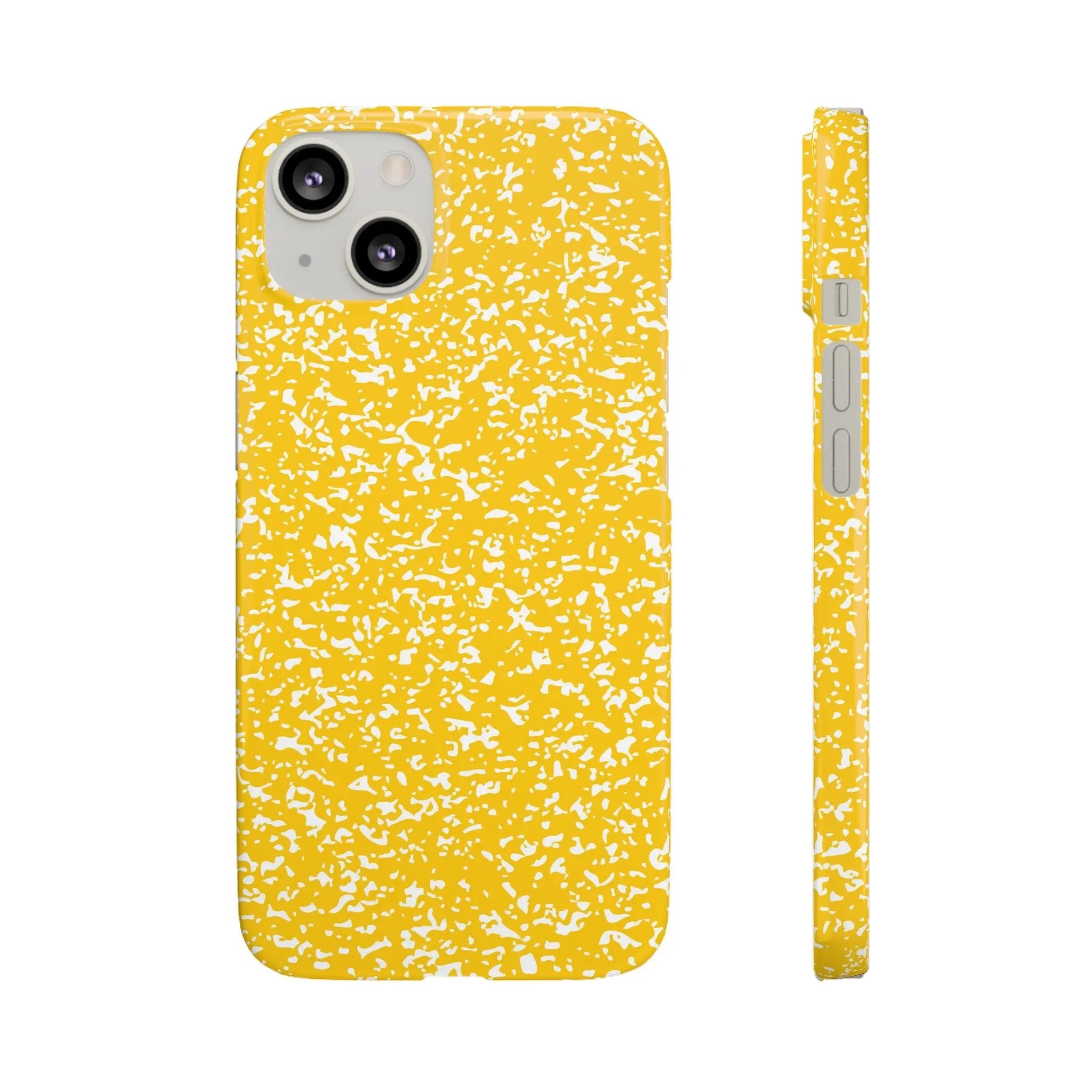 Like&Share Vibrant Yellow Snap Case - Fun & Stylish Phone Protection Printify