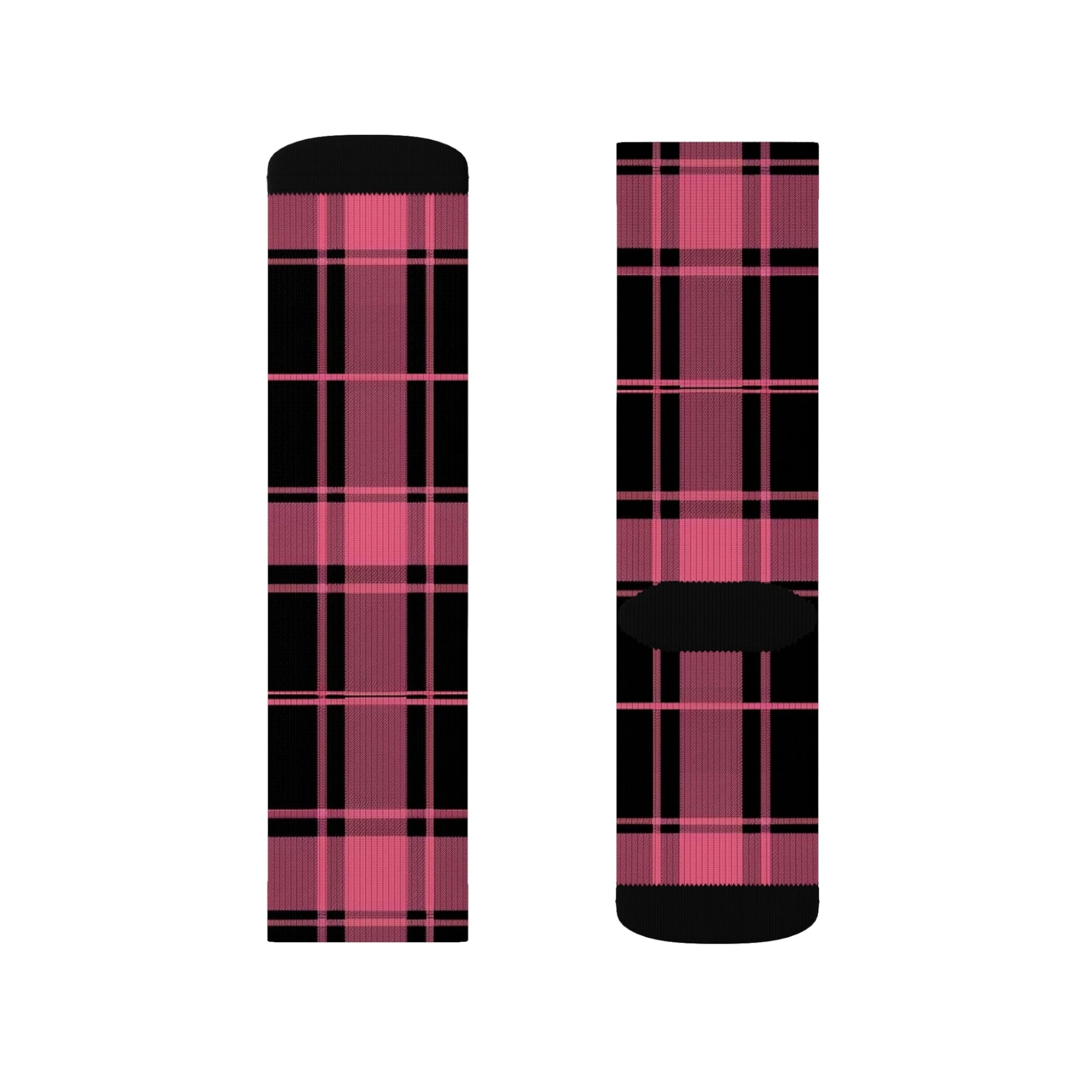 Plaid Pattern Sublimation Socks | Cozy Comfort, Fun Gift, Stylish Accessory, Perfect for Daily Wear, Trendy Sock Collection Printify
