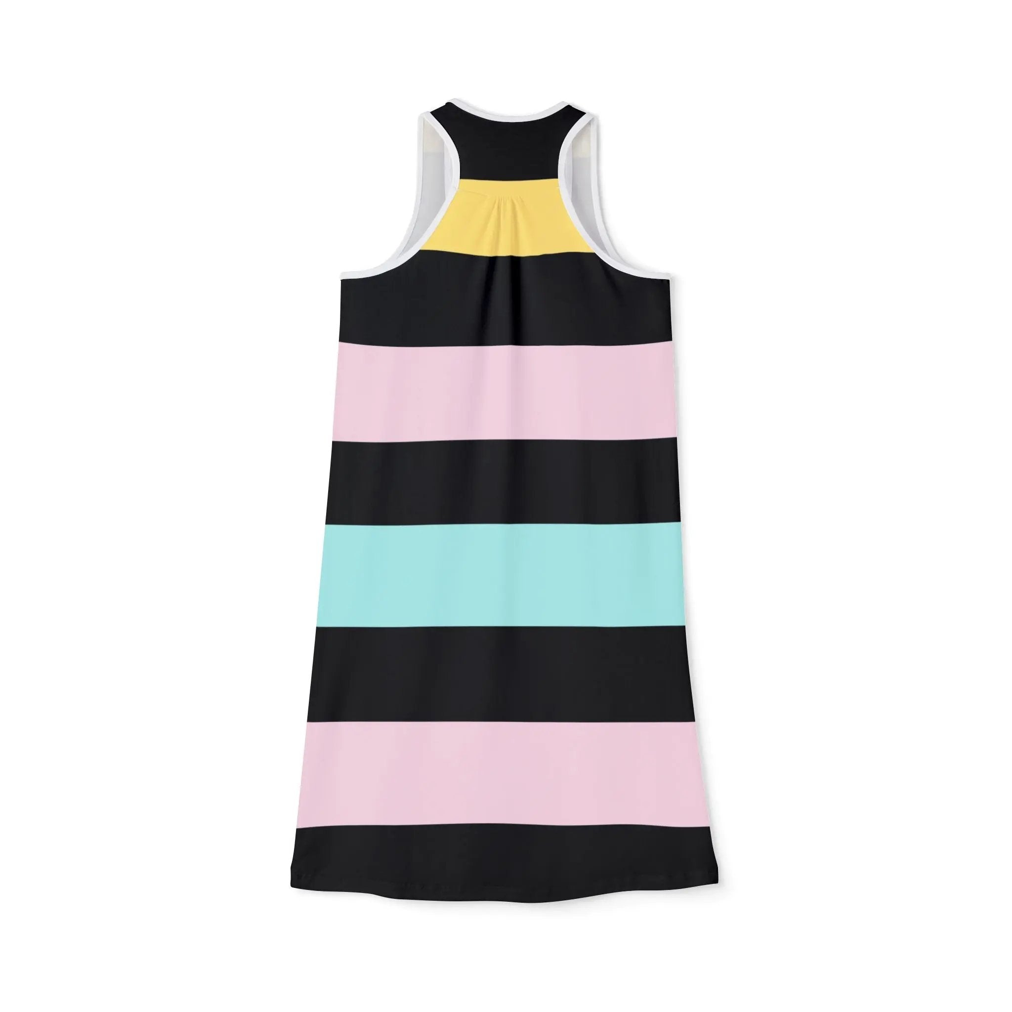 Colorful Striped Women's Racerback Dress - Casual Summer Vibes Printify