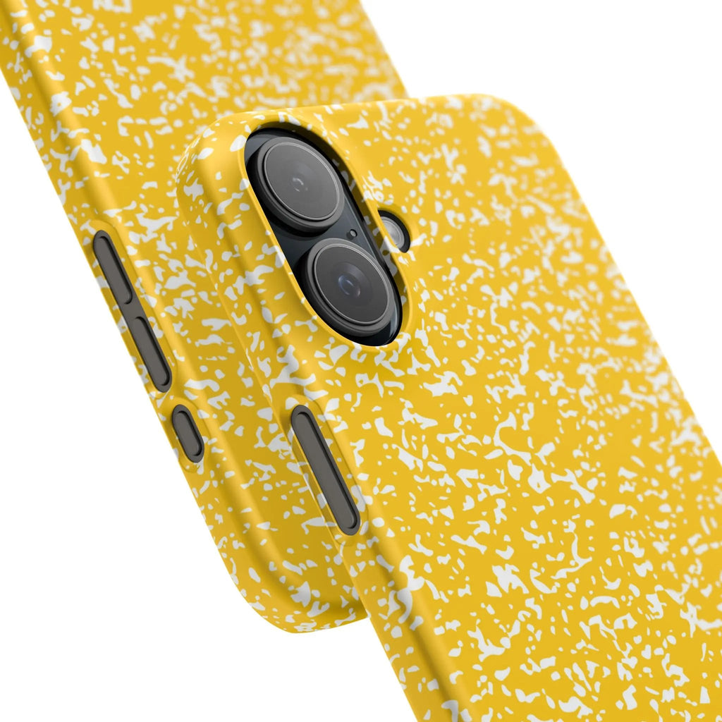 Like&Share Vibrant Yellow Snap Case - Fun & Stylish Phone Protection Printify