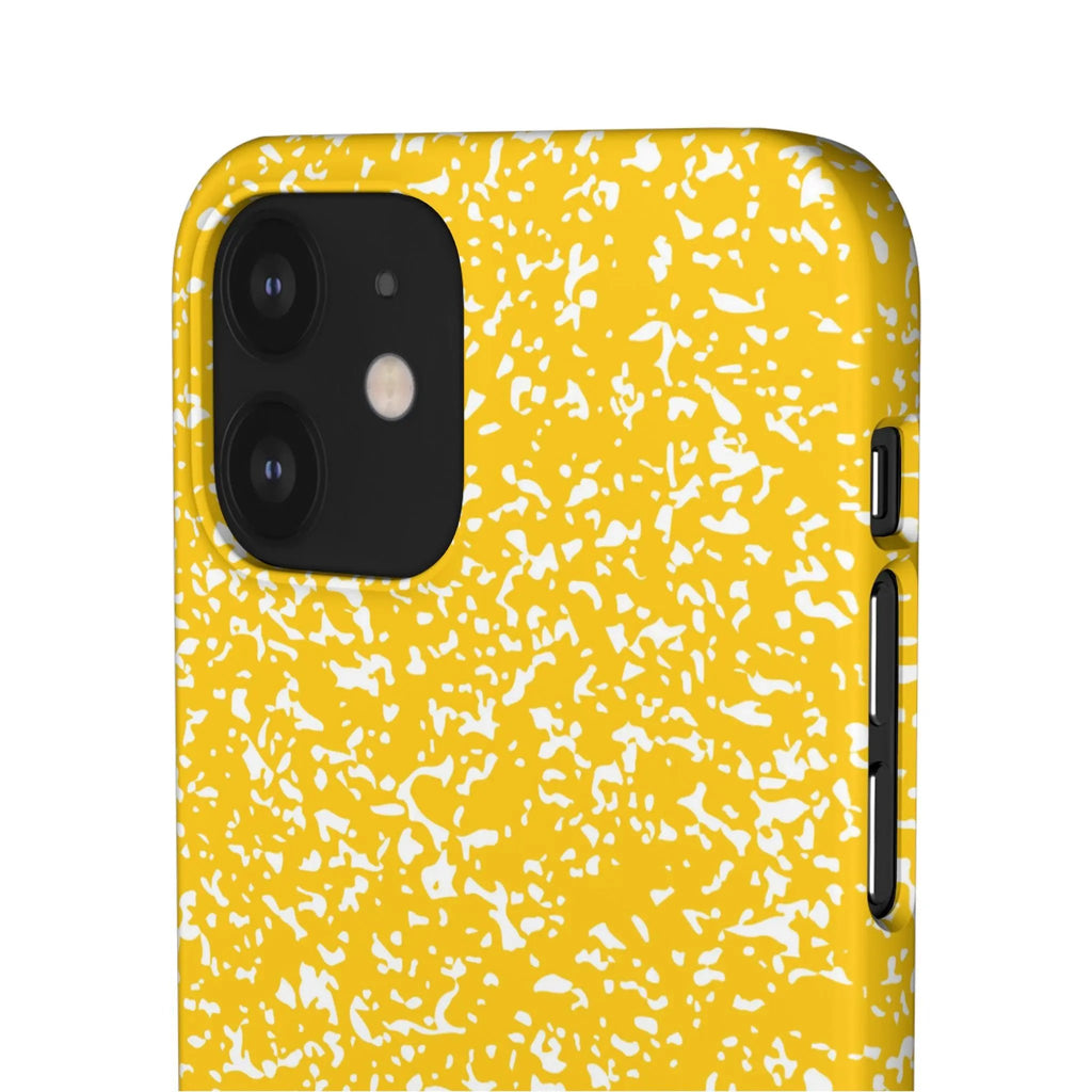 Like&Share Vibrant Yellow Snap Case - Fun & Stylish Phone Protection Printify