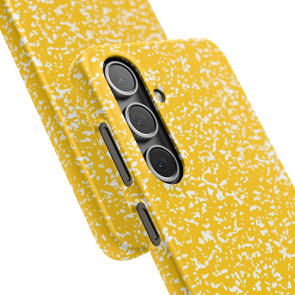 Like&Share Vibrant Yellow Snap Case - Fun & Stylish Phone Protection Printify