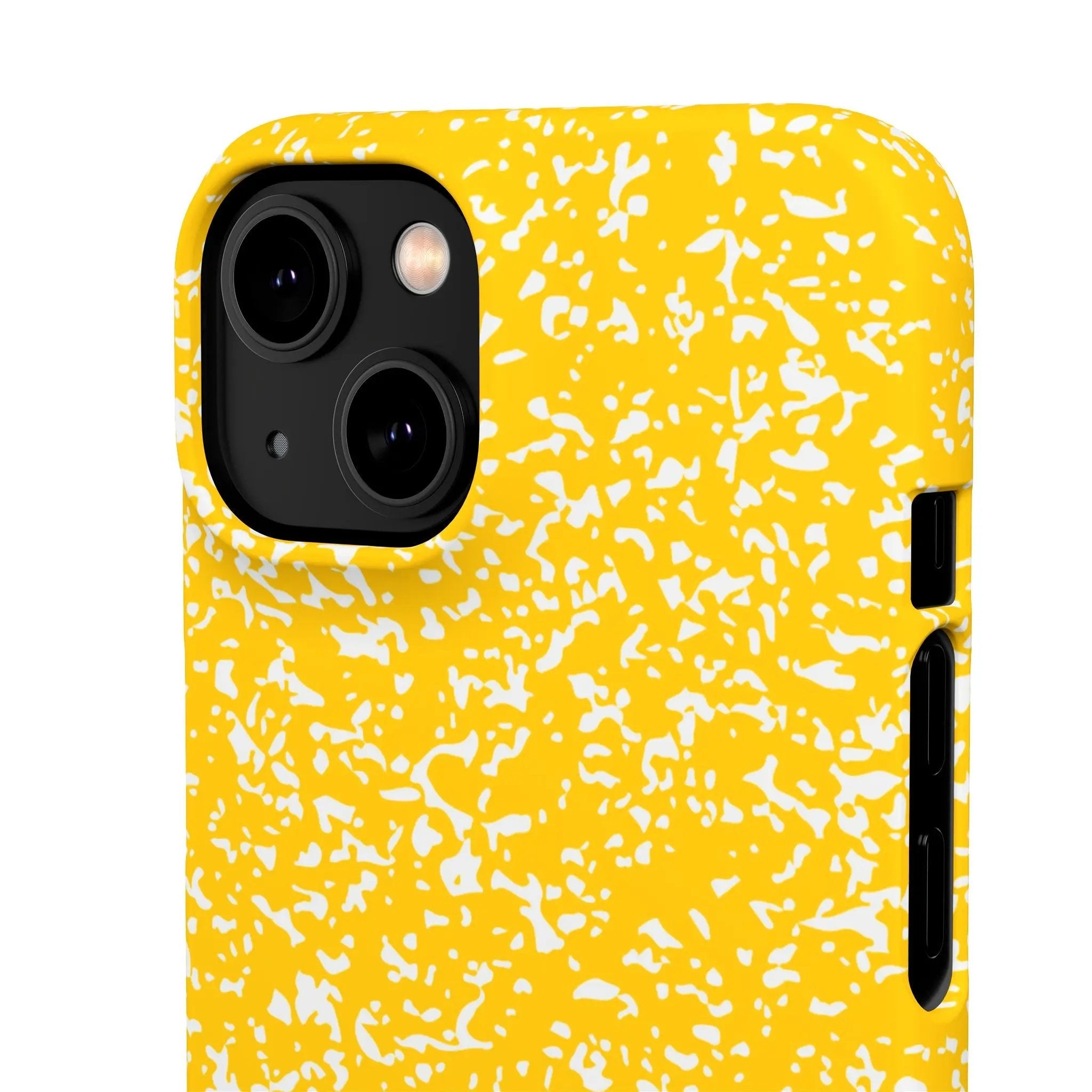 Like&Share Vibrant Yellow Snap Case - Fun & Stylish Phone Protection Printify