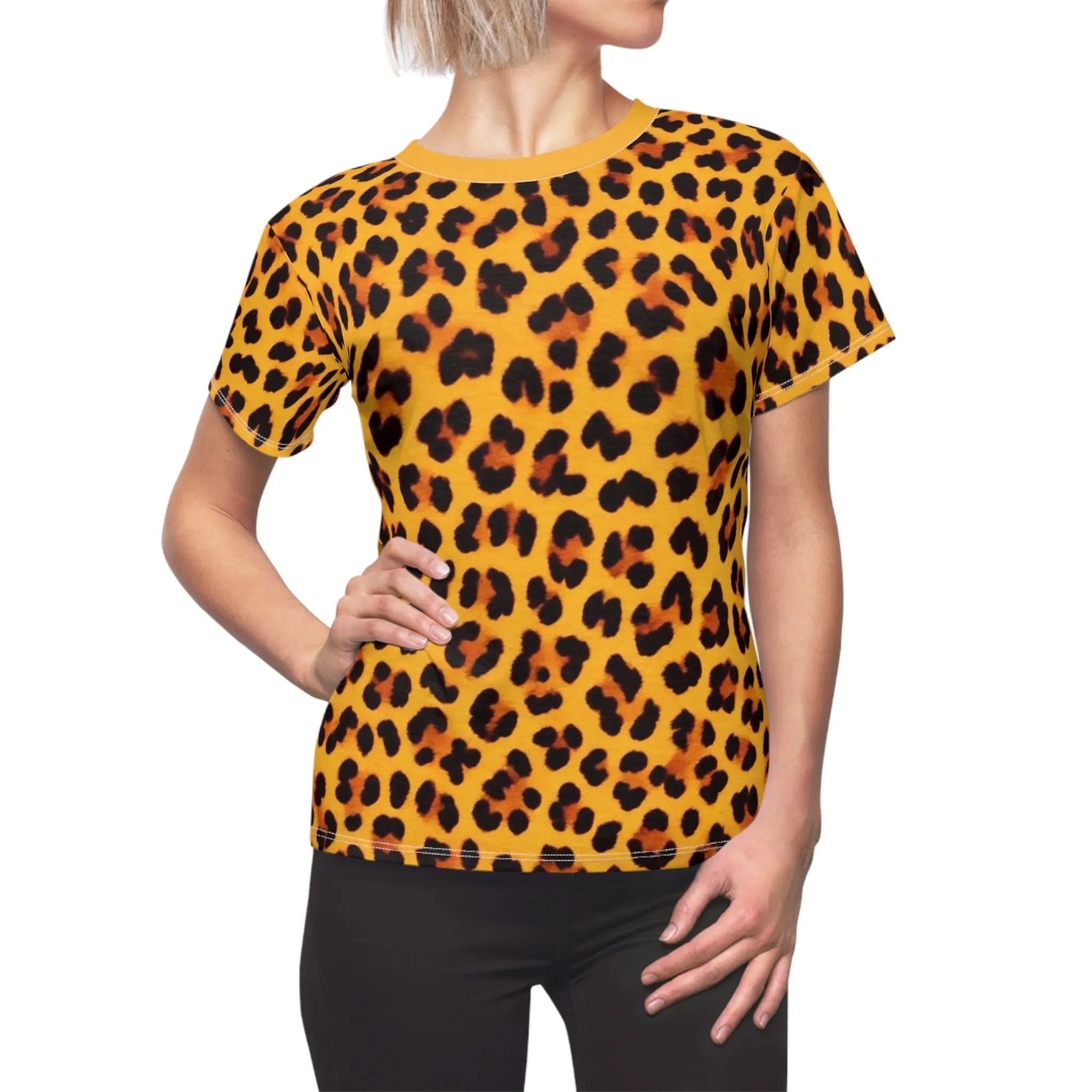 Leopard Print Women's Tee - Wild &amp; Trendy Fashion Top Printify