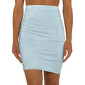 Like a star Chic Women's Mid-Waist Pencil Skirt - Stylish Lavender Design Printify