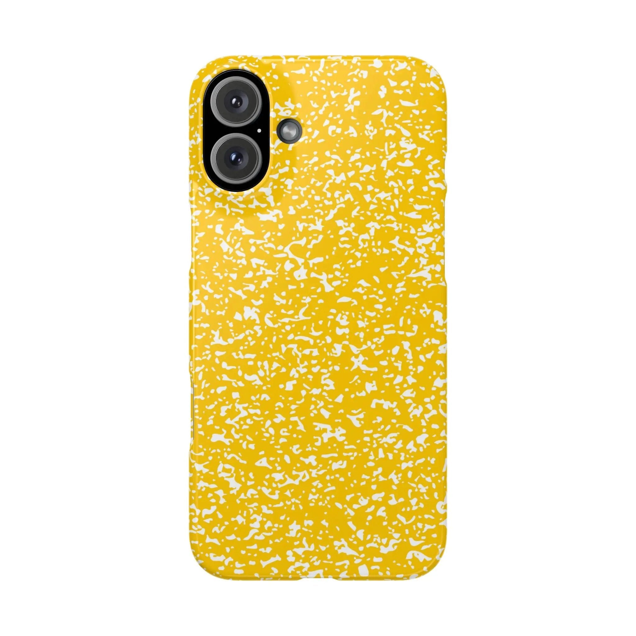 Like&Share Vibrant Yellow Snap Case - Fun & Stylish Phone Protection Printify