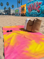 Tropical Palm Sunset  Towel