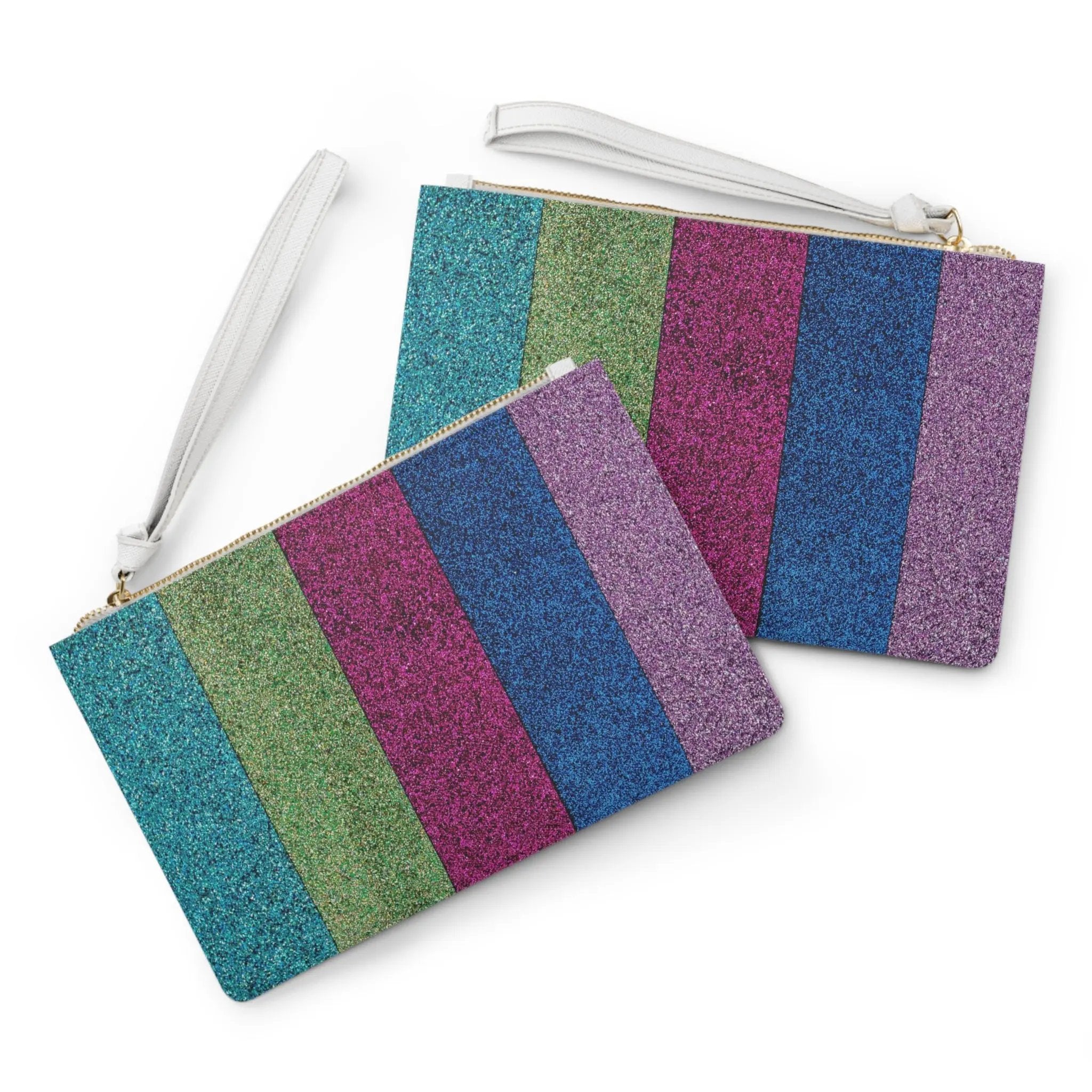 Like&Share Vibrant Glitter Clutch Bag - Perfect for Parties and Night Out Printify