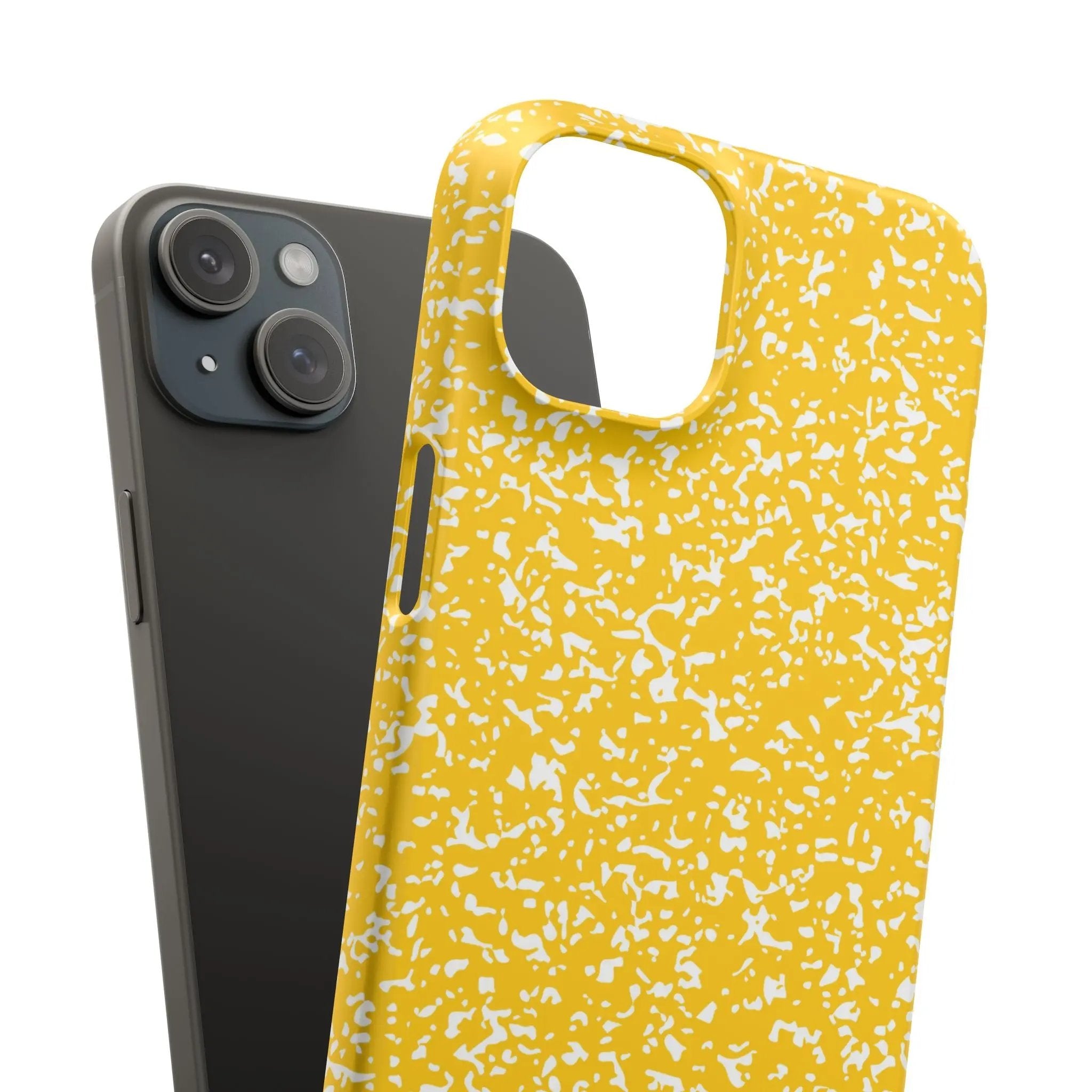 Like&Share Vibrant Yellow Snap Case - Fun & Stylish Phone Protection Printify