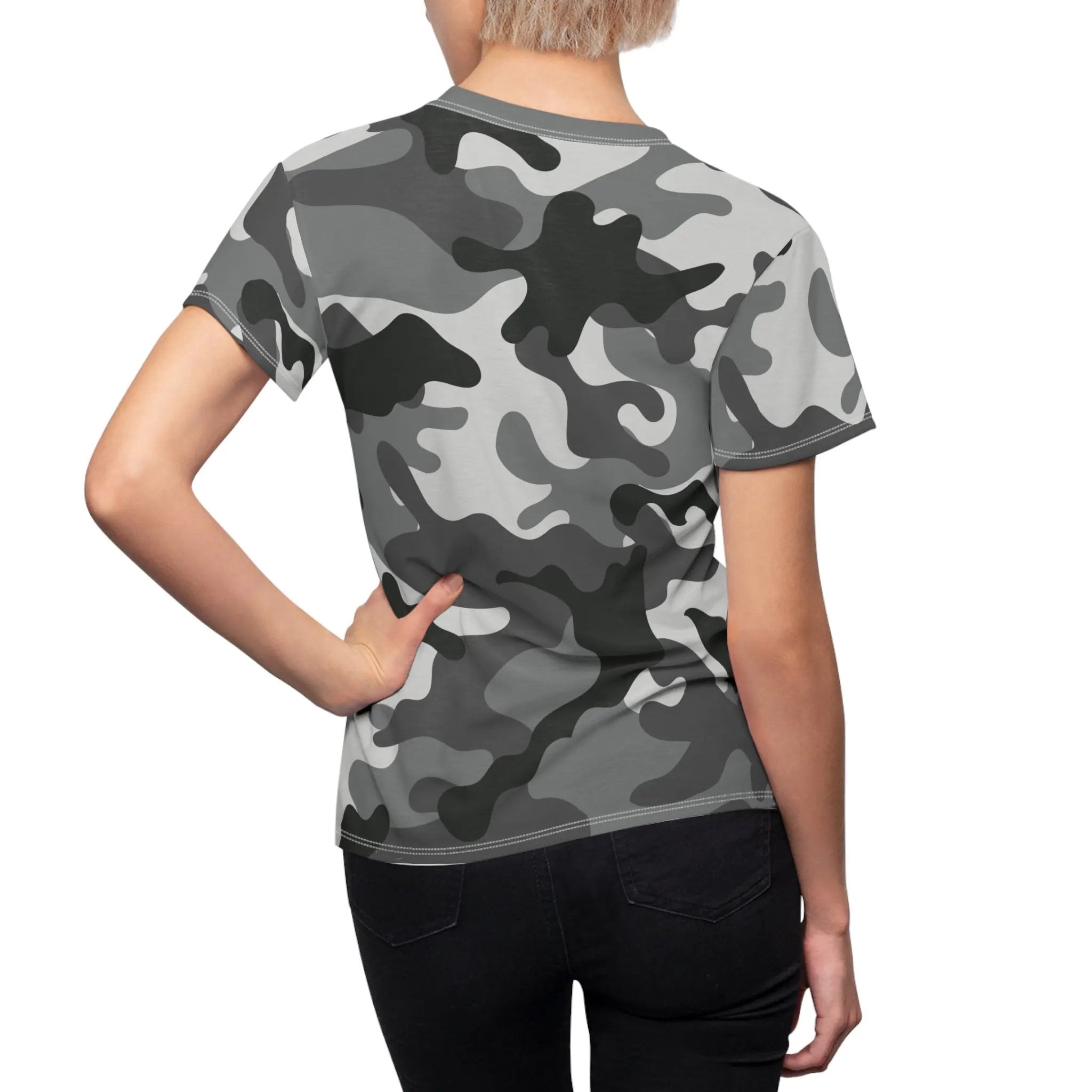 Camo Women's Cut & Sew Tee - Stylish Casual Wear Printify