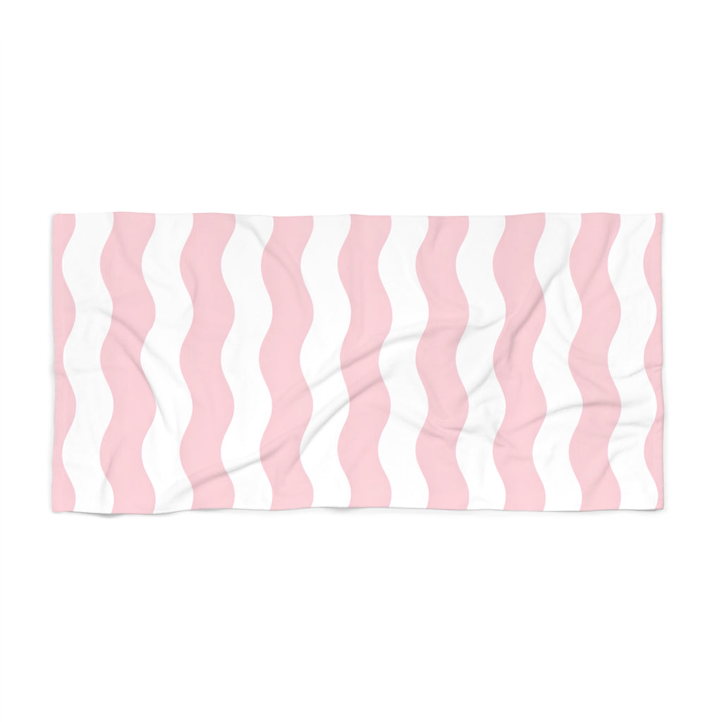 Pink Wave Towel