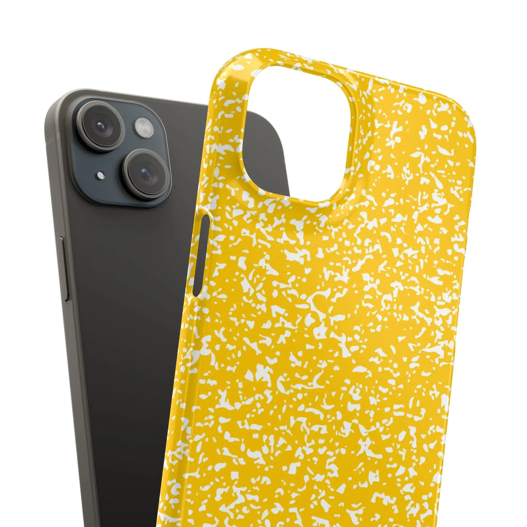 Like&Share Vibrant Yellow Snap Case - Fun & Stylish Phone Protection Printify