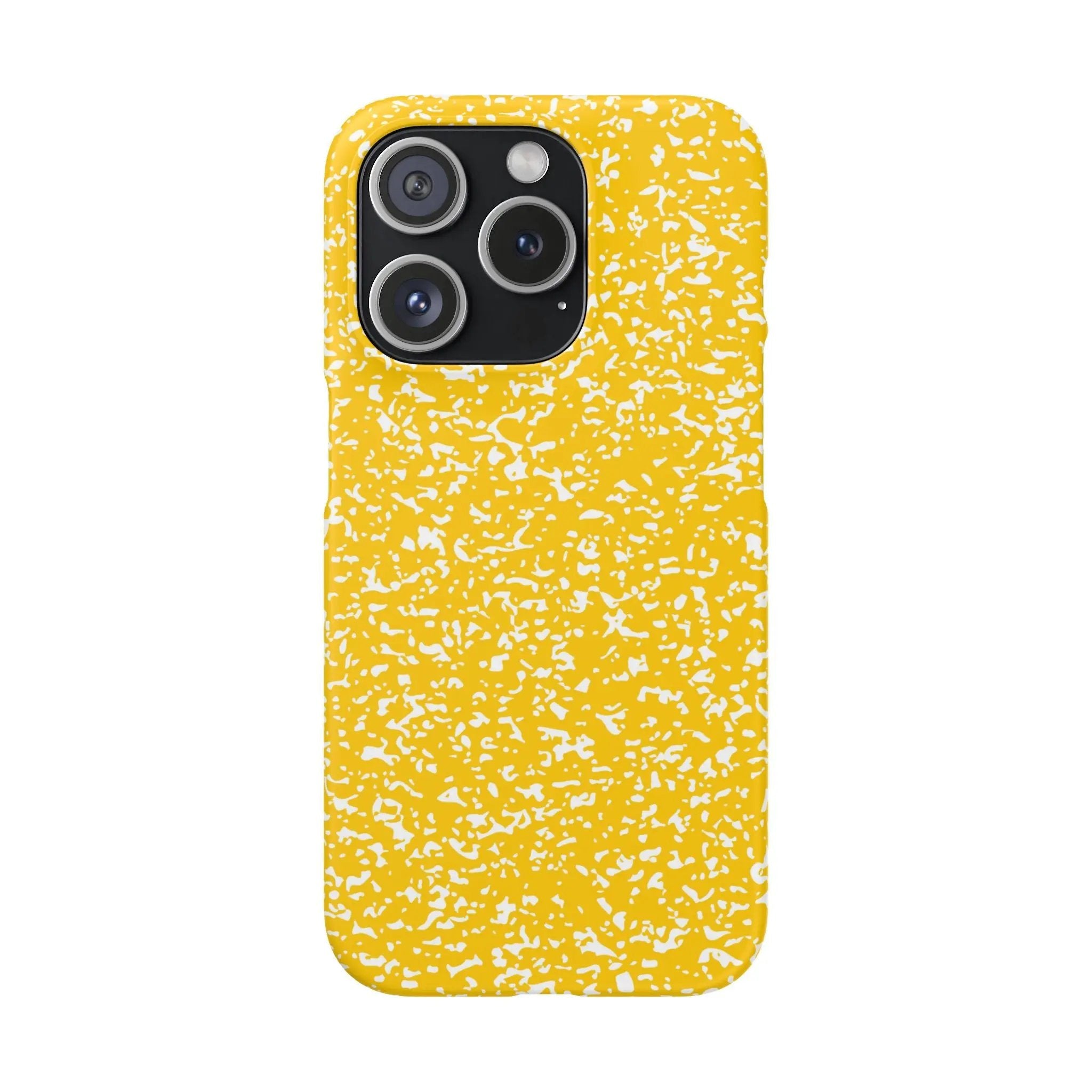 Like&Share Vibrant Yellow Snap Case - Fun & Stylish Phone Protection Printify