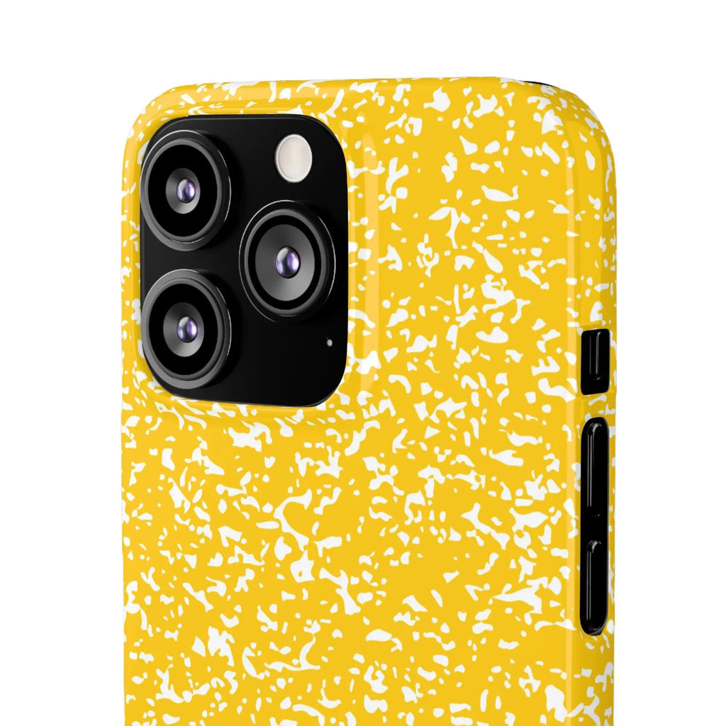 Like&Share Vibrant Yellow Snap Case - Fun & Stylish Phone Protection Printify