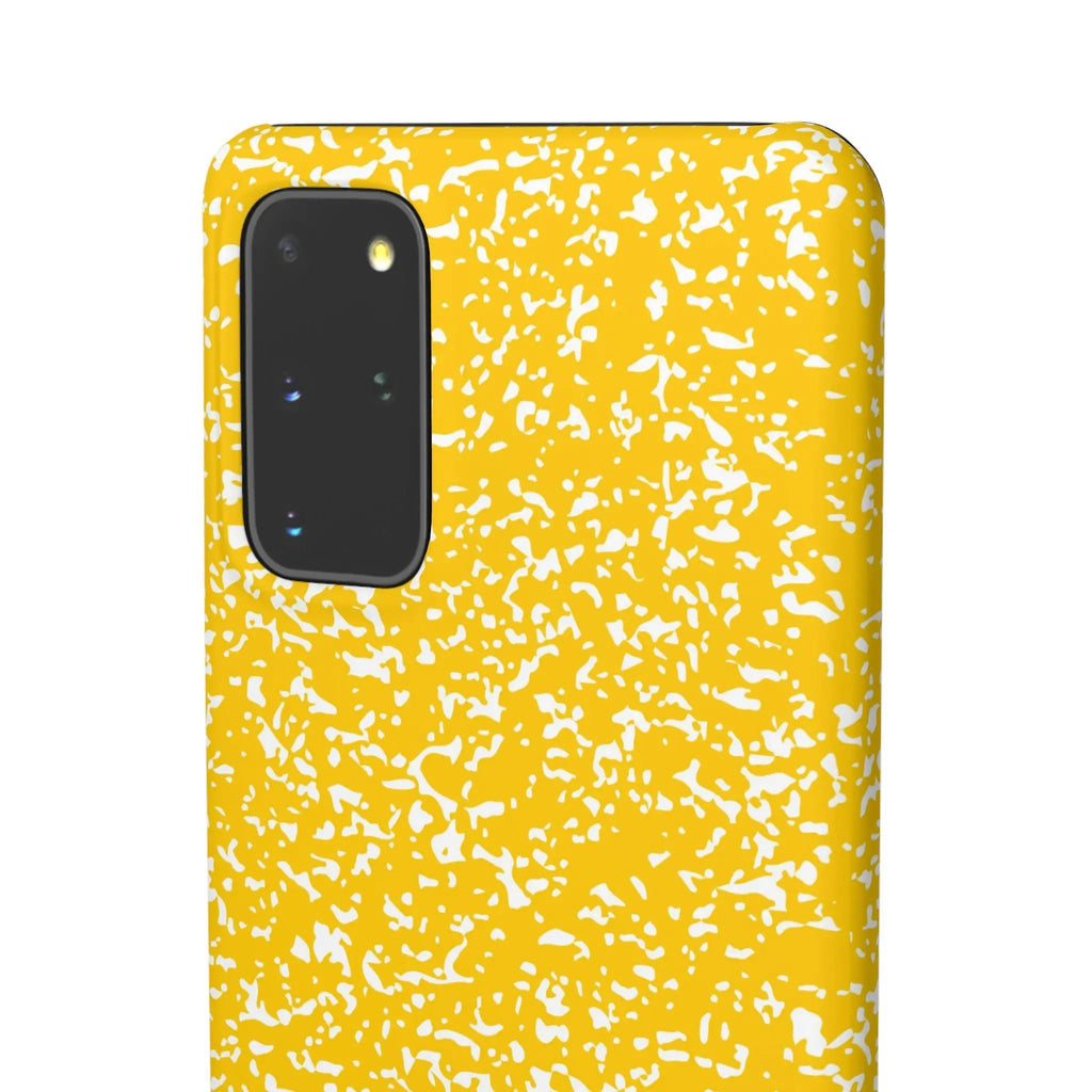 Like&Share Vibrant Yellow Snap Case - Fun & Stylish Phone Protection Printify