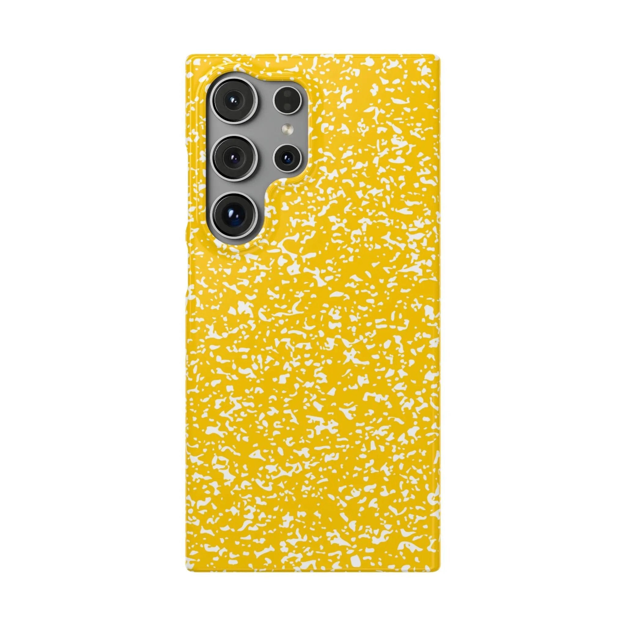 Like&Share Vibrant Yellow Snap Case - Fun & Stylish Phone Protection Printify