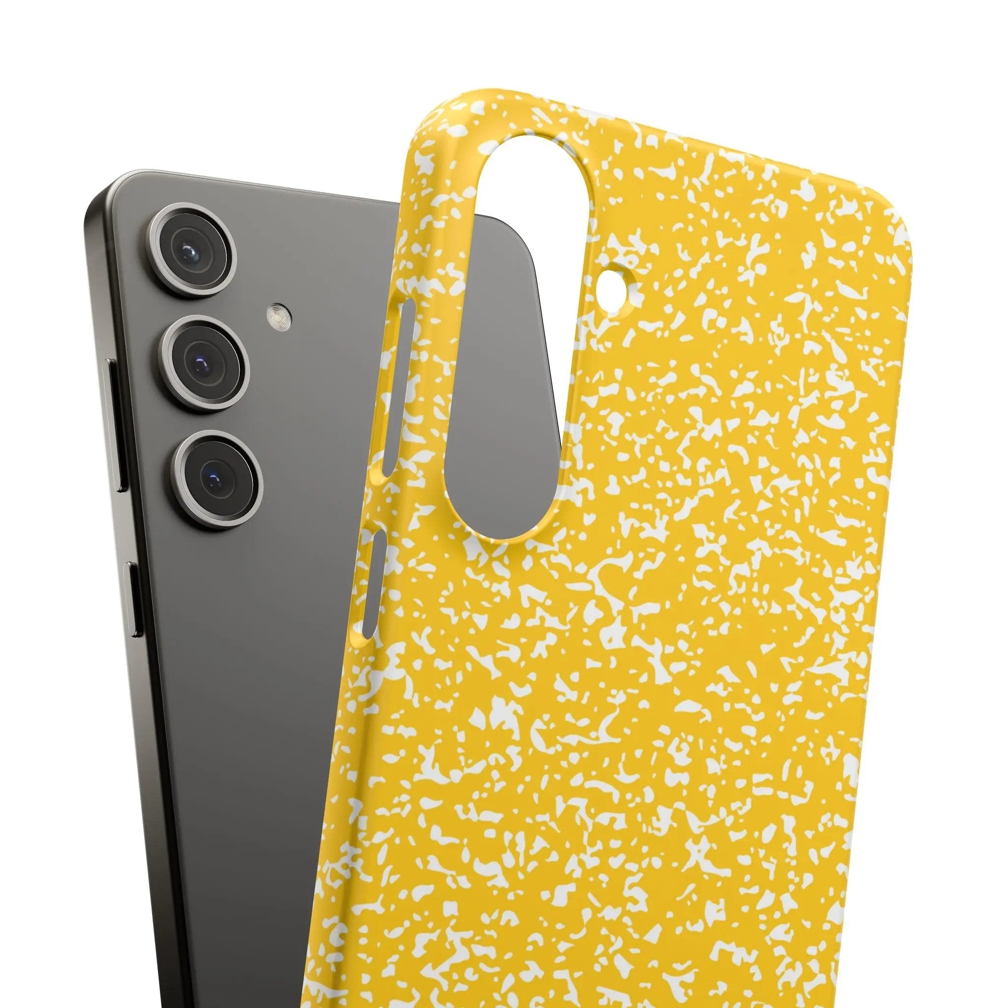 Like&Share Vibrant Yellow Snap Case - Fun & Stylish Phone Protection Printify