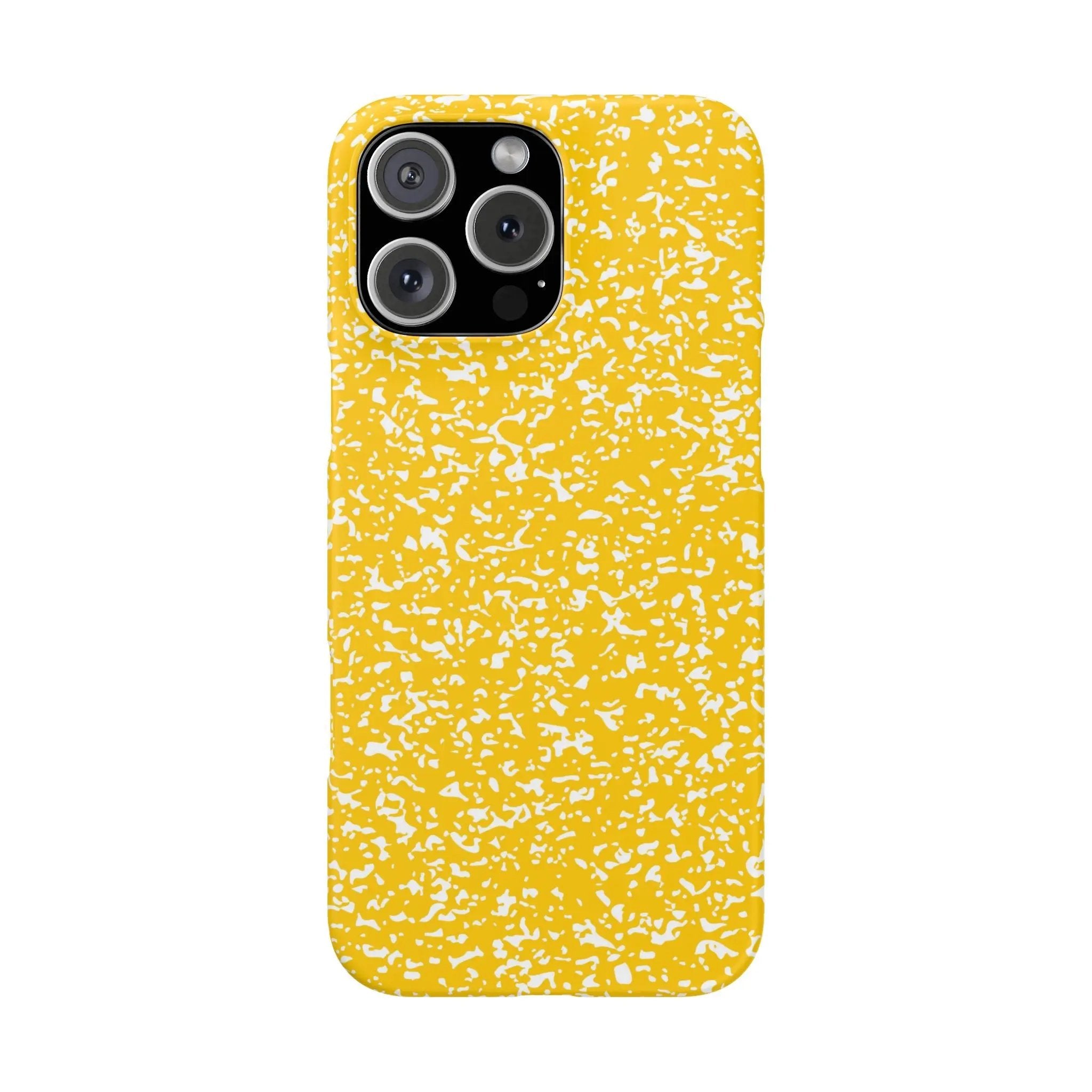 Like&Share Vibrant Yellow Snap Case - Fun & Stylish Phone Protection Printify