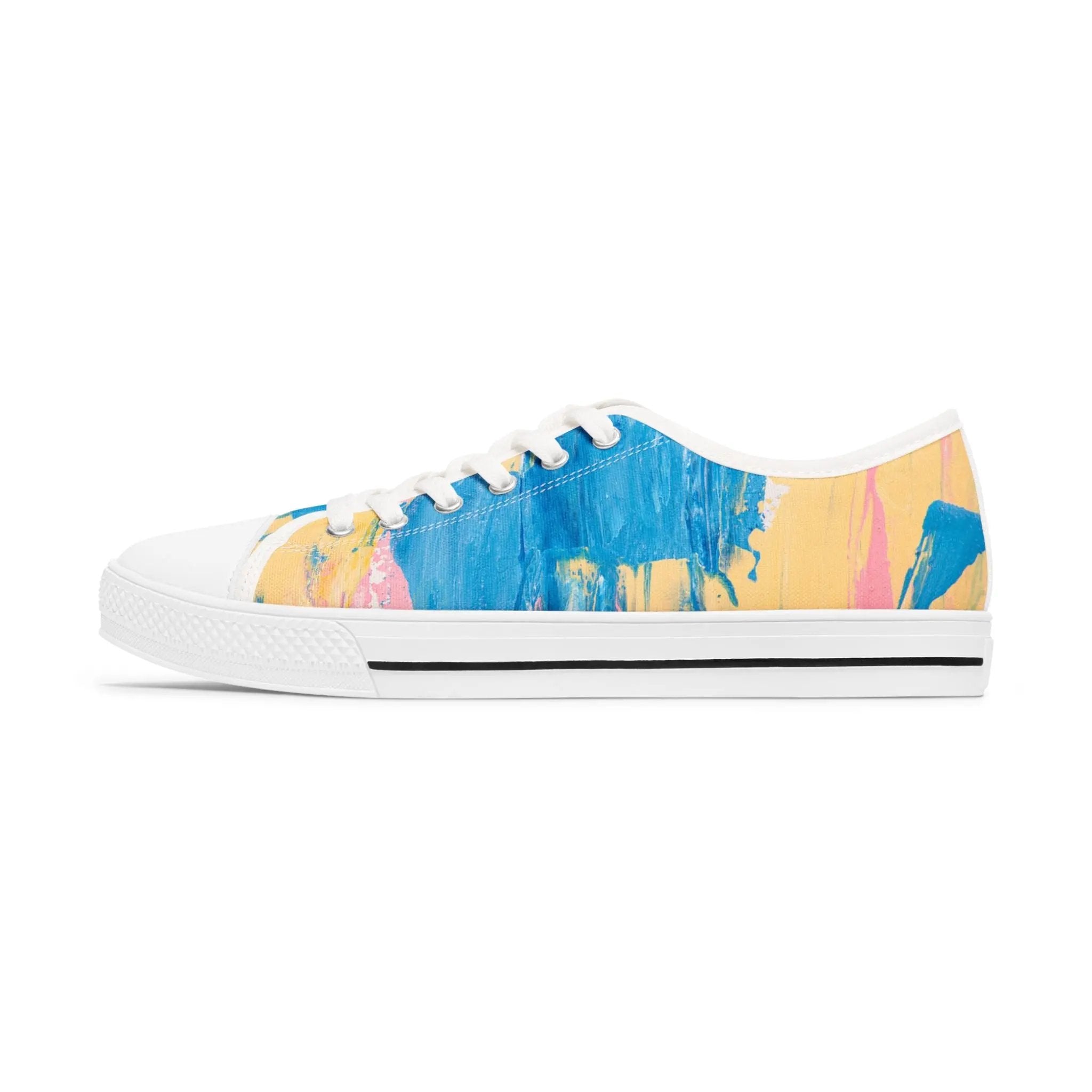 Colorful Art-Inspired Women's Low Top Sneakers Printify