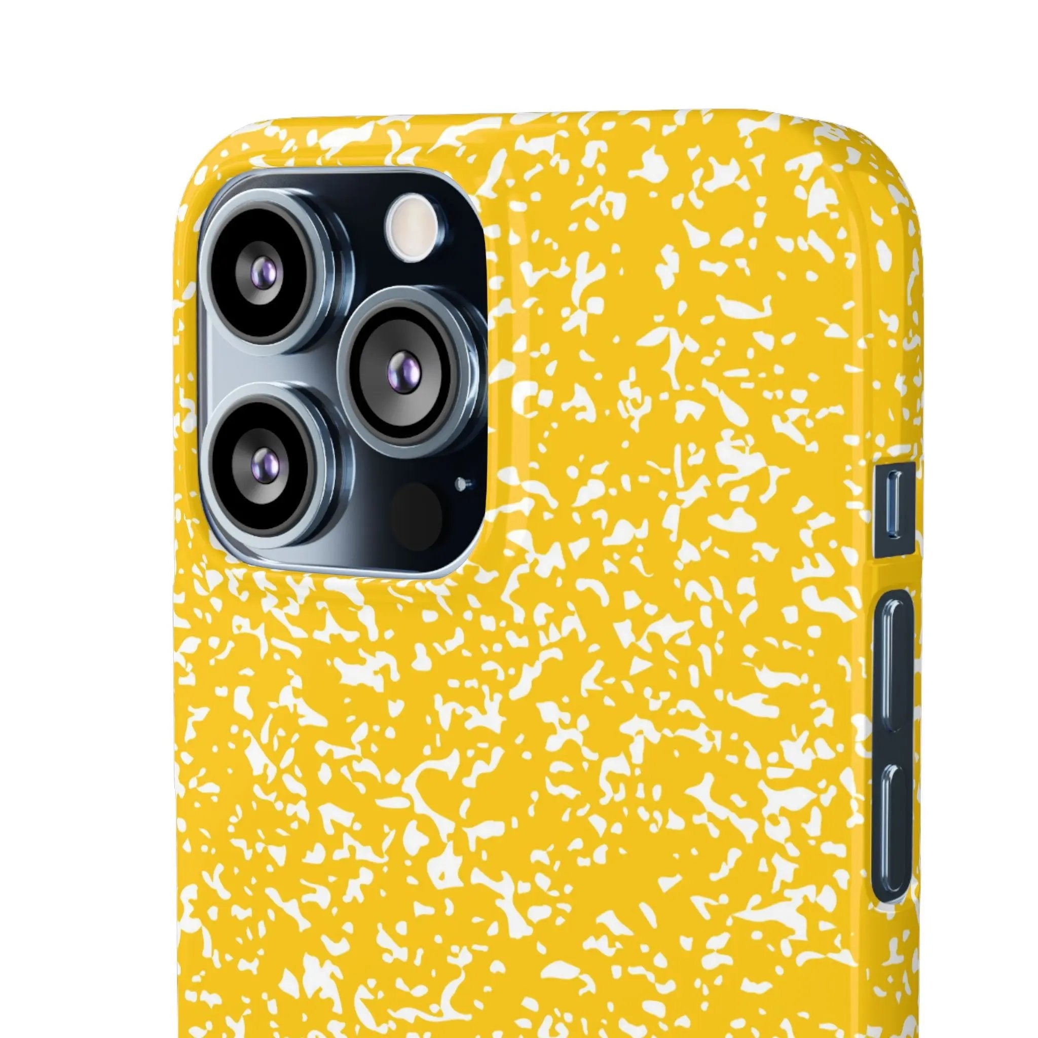 Like&Share Vibrant Yellow Snap Case - Fun & Stylish Phone Protection Printify