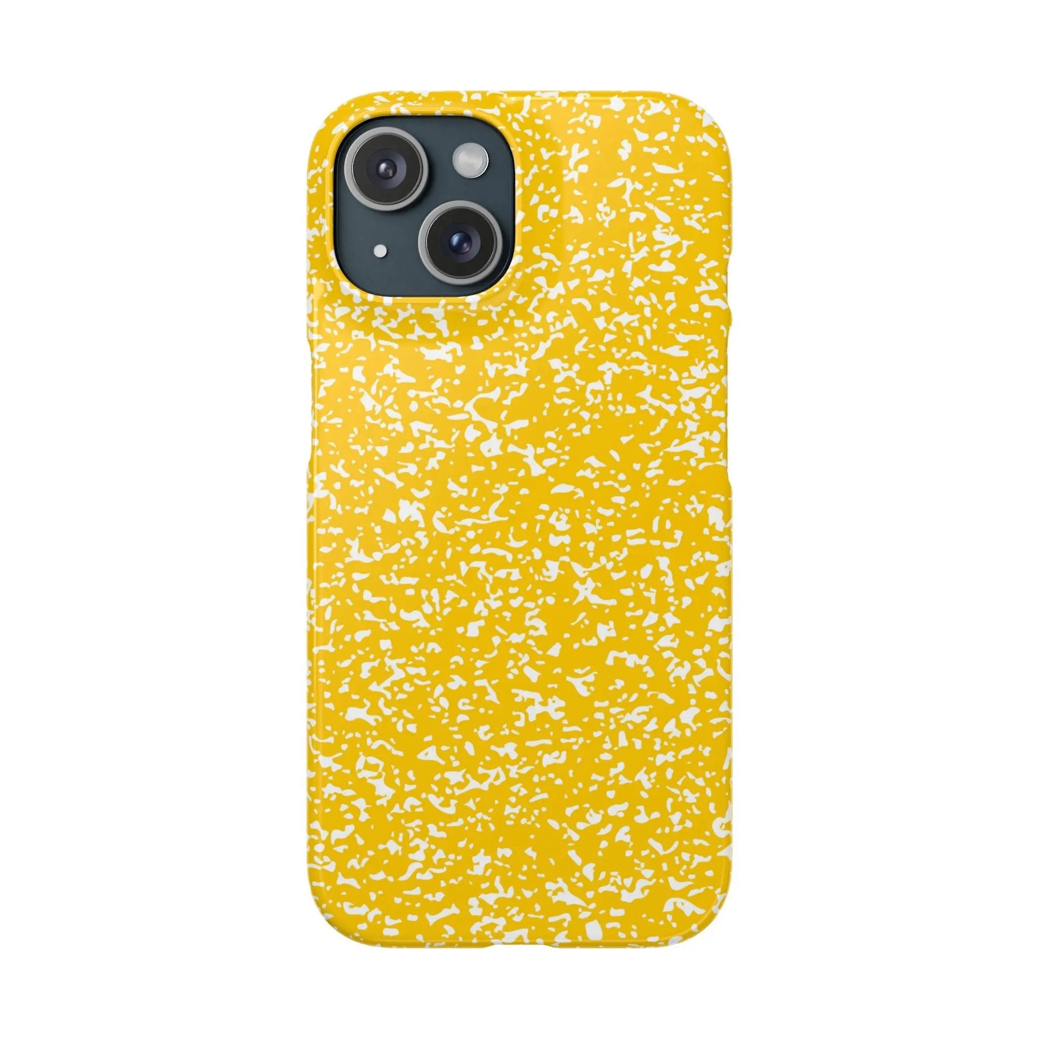 Like&Share Vibrant Yellow Snap Case - Fun & Stylish Phone Protection Printify
