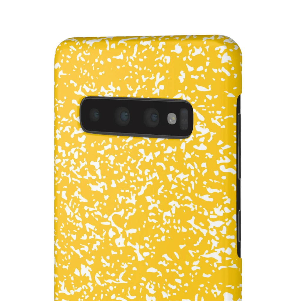 Like&Share Vibrant Yellow Snap Case - Fun & Stylish Phone Protection Printify