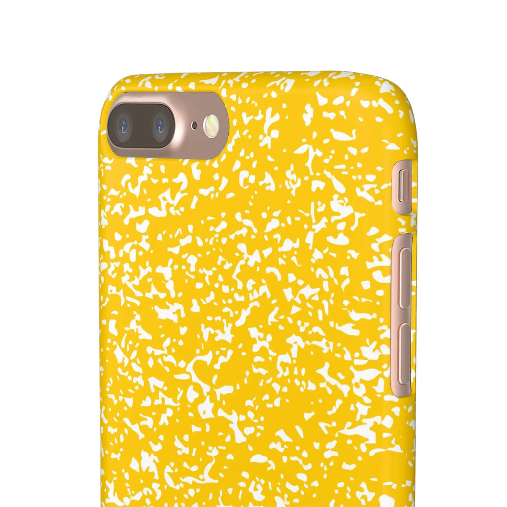 Like&Share Vibrant Yellow Snap Case - Fun & Stylish Phone Protection Printify