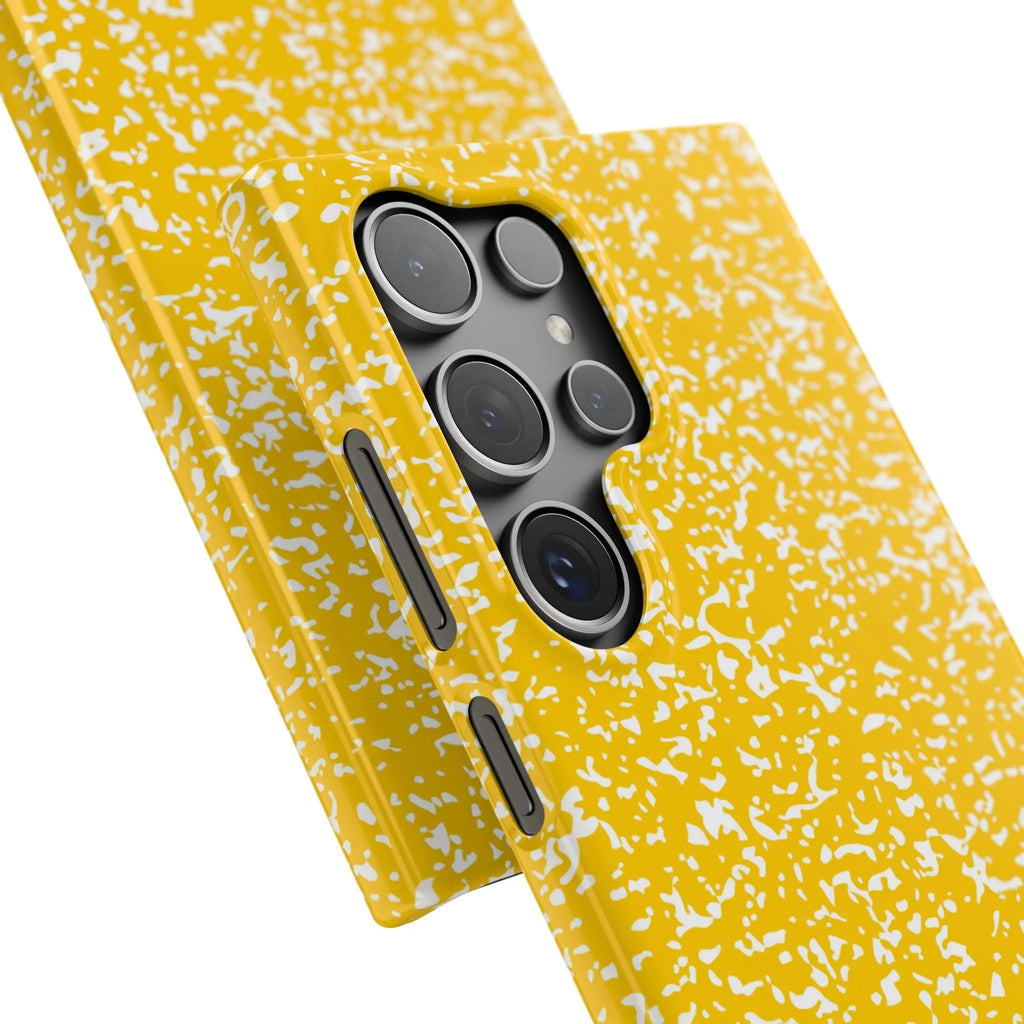Like&Share Vibrant Yellow Snap Case - Fun & Stylish Phone Protection Printify