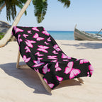 Pink Butterfly Towel