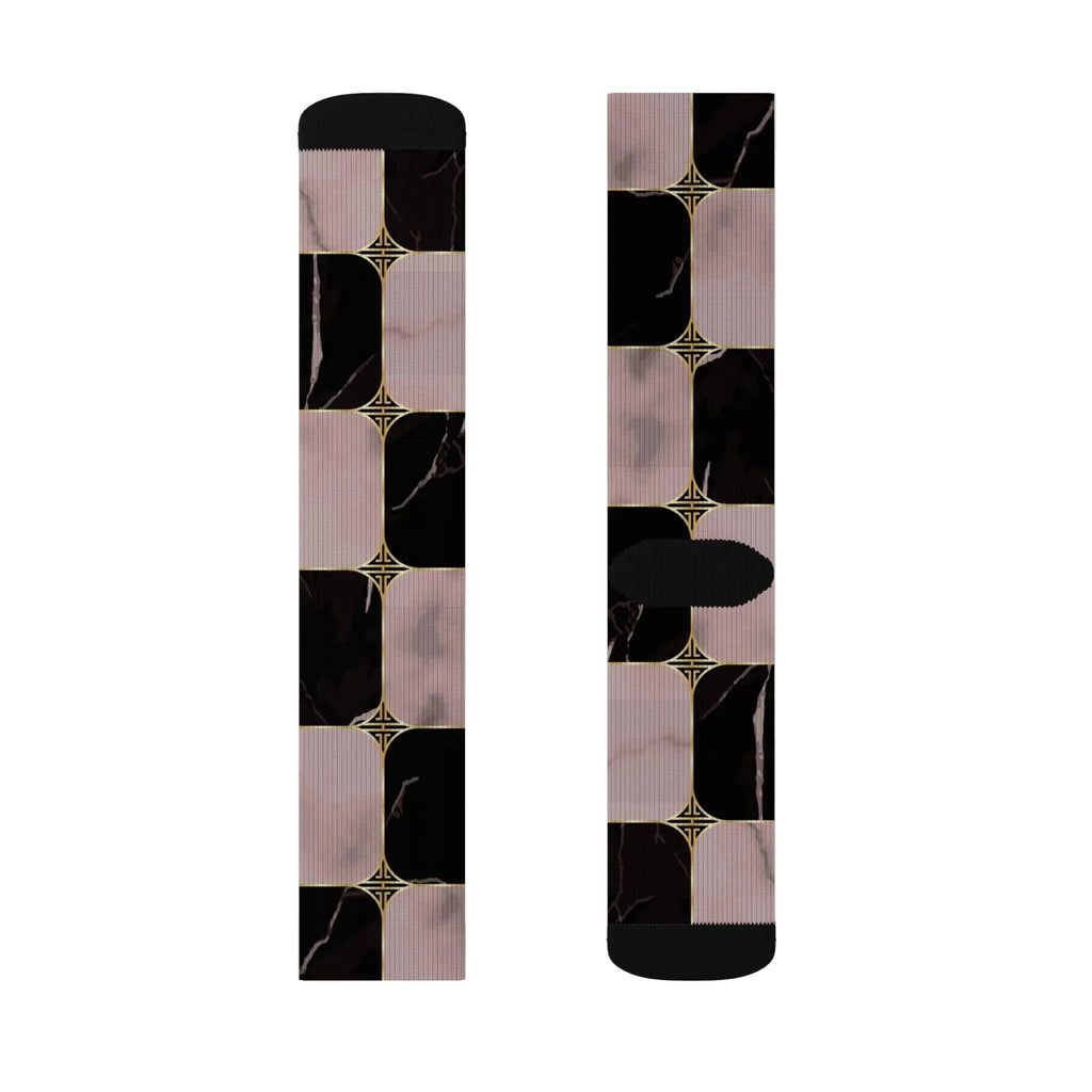 Chic Abstract Pattern Socks - Stylish Sublimation Socks for Everyday Wear Printify