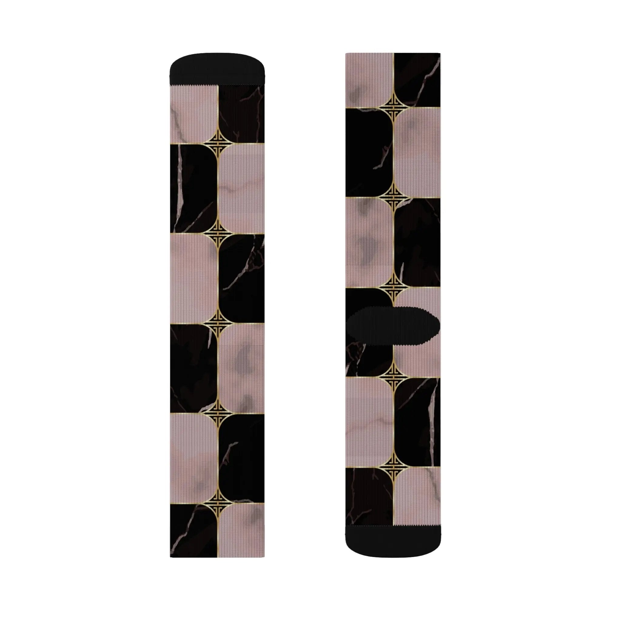 Chic Abstract Pattern Socks - Stylish Sublimation Socks for Everyday Wear Printify