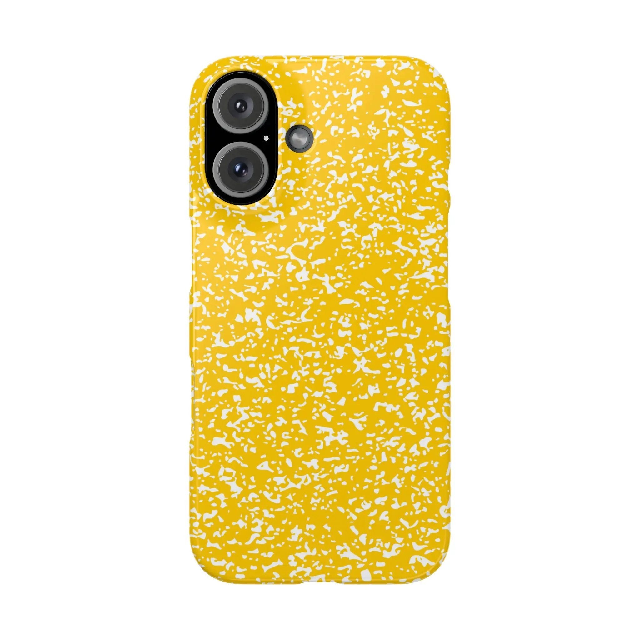 Like&Share Vibrant Yellow Snap Case - Fun & Stylish Phone Protection Printify