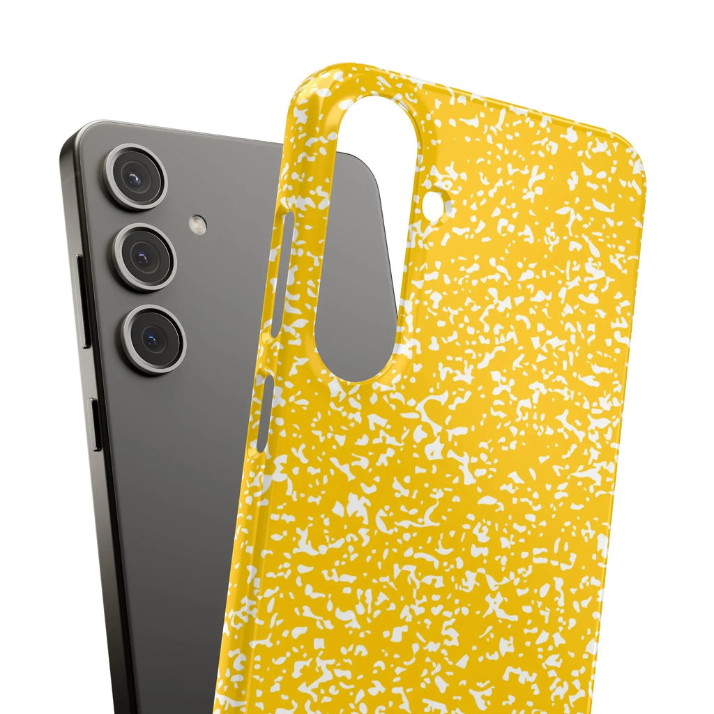 Like&Share Vibrant Yellow Snap Case - Fun & Stylish Phone Protection Printify