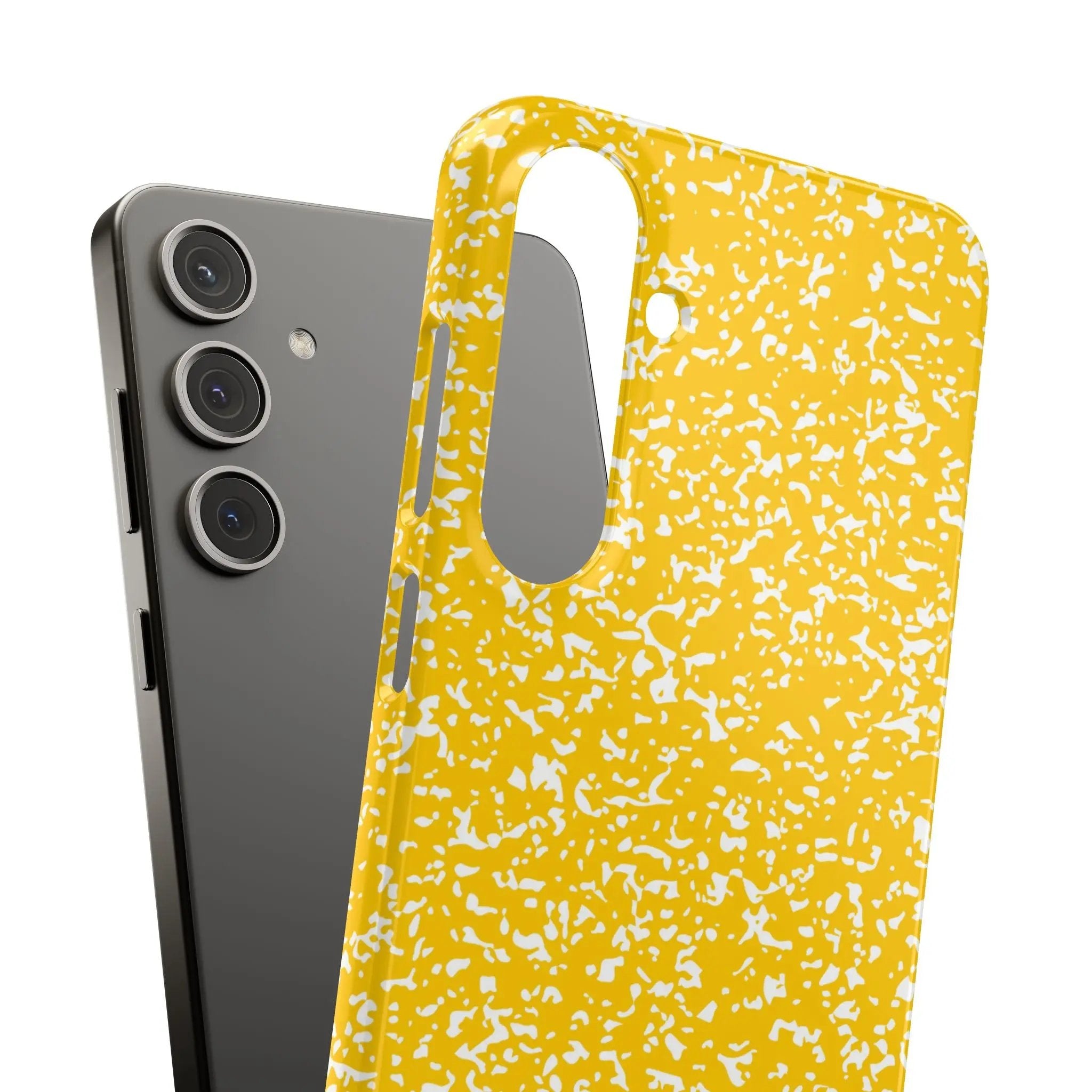 Like&Share Vibrant Yellow Snap Case - Fun & Stylish Phone Protection Printify