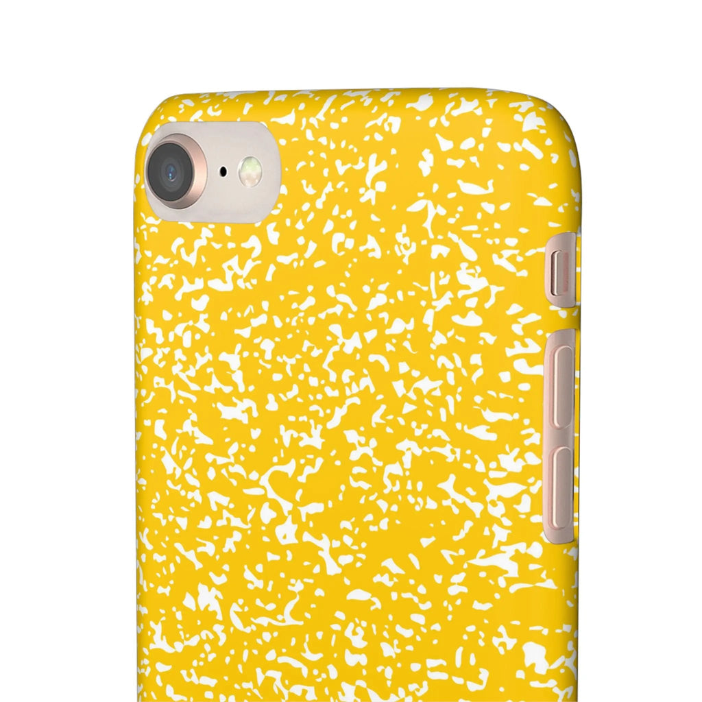 Like&Share Vibrant Yellow Snap Case - Fun & Stylish Phone Protection Printify