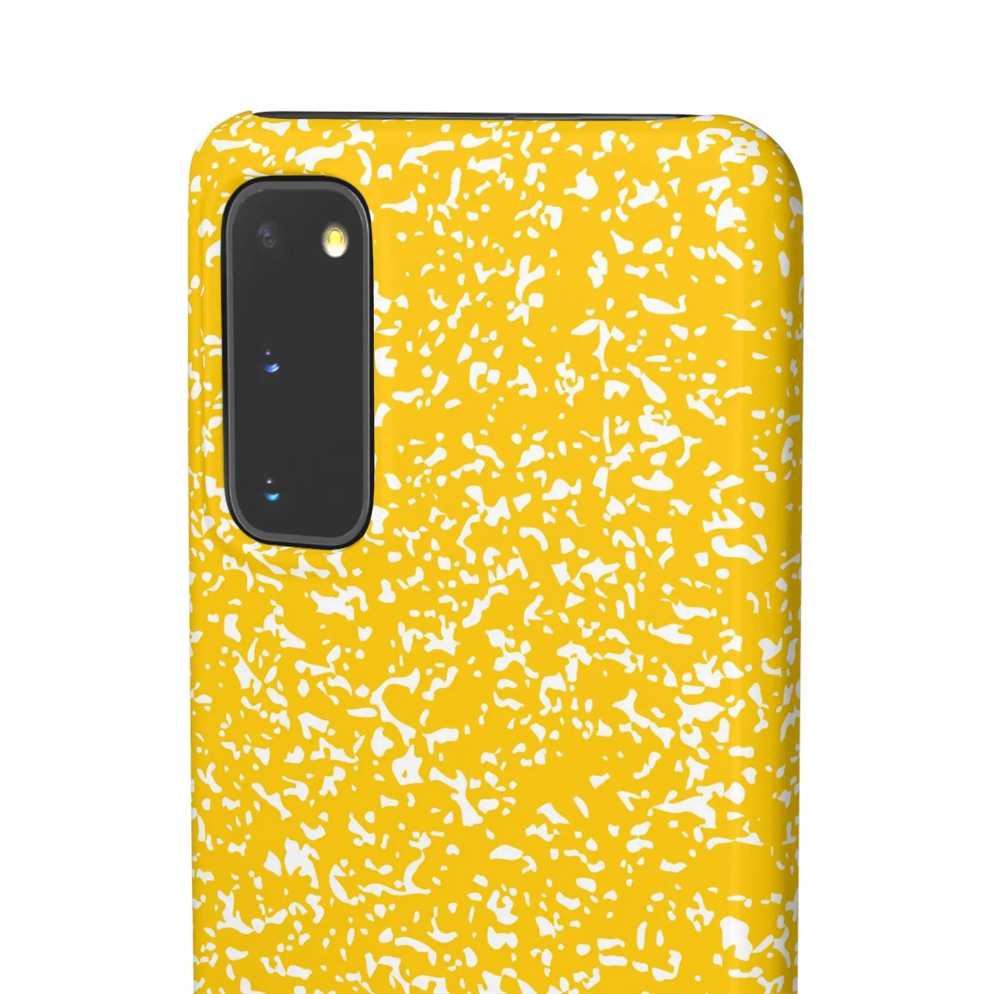 Like&Share Vibrant Yellow Snap Case - Fun & Stylish Phone Protection Printify