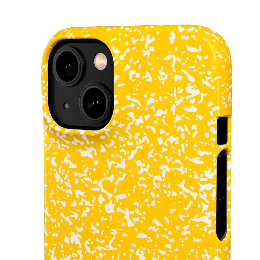 Like&Share Vibrant Yellow Snap Case - Fun & Stylish Phone Protection Printify