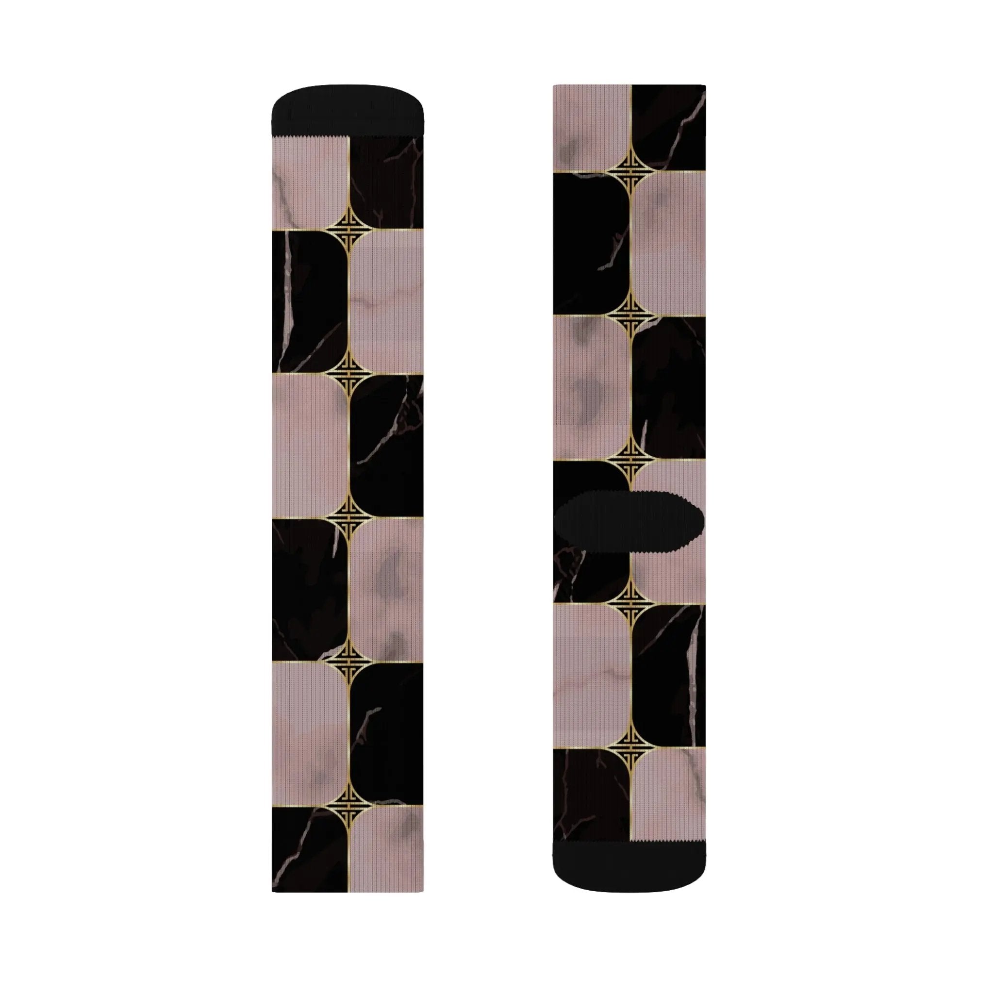 Chic Abstract Pattern Socks - Stylish Sublimation Socks for Everyday Wear Printify