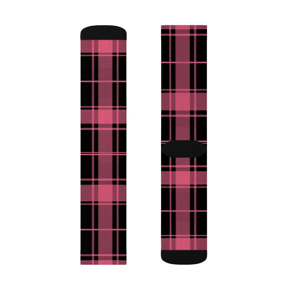 Plaid Pattern Sublimation Socks | Cozy Comfort, Fun Gift, Stylish Accessory, Perfect for Daily Wear, Trendy Sock Collection Printify