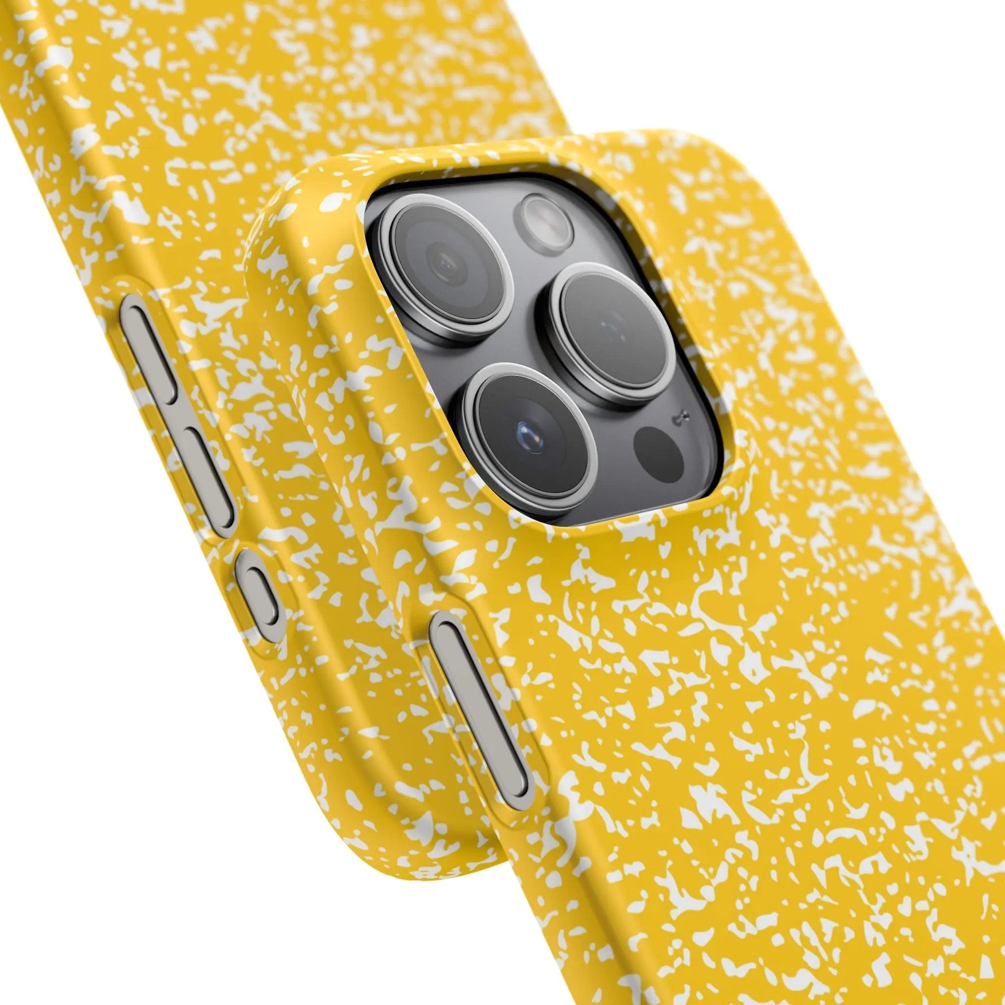 Like&Share Vibrant Yellow Snap Case - Fun & Stylish Phone Protection Printify