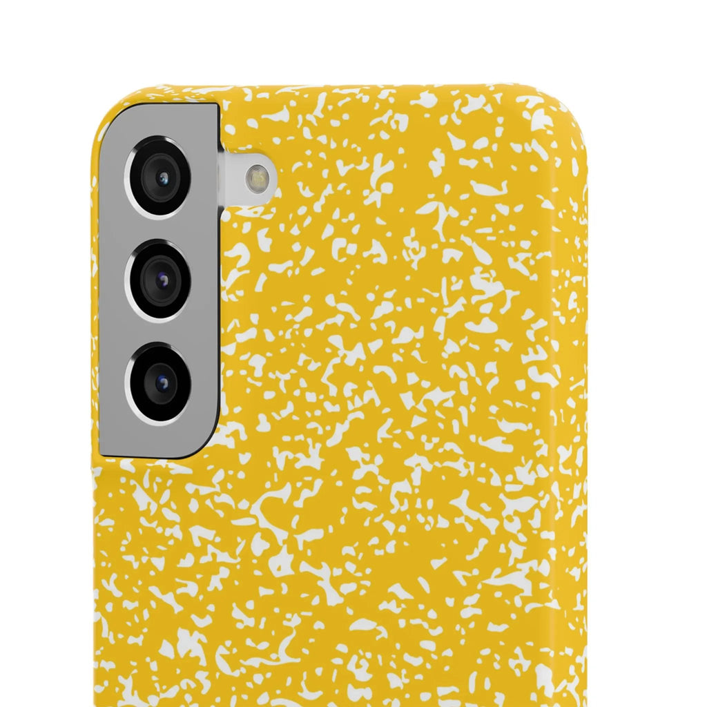 Like&Share Vibrant Yellow Snap Case - Fun & Stylish Phone Protection Printify